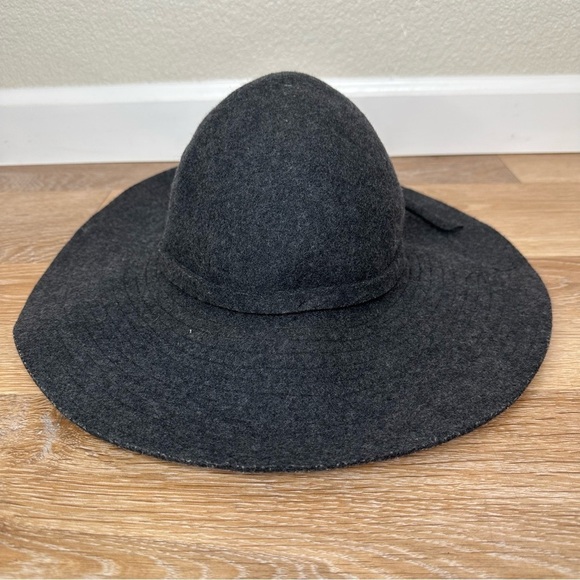 Scala Pronto 100% Wool Dark Gray Wide Brim Women's Hat - Picture 6 of 10